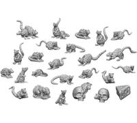 Green Stuff World Pour modèles et miniatures - Set imprimé 3D - Small Rats 3508