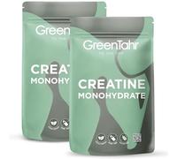 Green Tahr Créatine Monohydrate en Poudre Pack 2 x 300 g, 100% Créatine Monohydratée Micronisée Pure pour Femmes et Hommes, Végane, Sans Gluten ni Lactose, Sans Saveur, Creatine Monohydrate Powder
