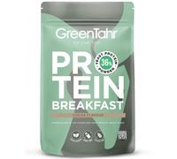 Green Tahr Petit Déjeuner Protéiné Vegan en Poudre Saveur Chocolat, 36% de Protéines de Levure Nutritionnelle et Flocons d'Avoine, Riche en Fibres, Vitamine B12, 1 kg