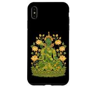 Green Tara Bouddhisme Tibétain Lotus Méditation Yoga Coque pour iPhone XS Max
