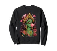 Green Tara Bubblegum Y2K Baddie Tibétain Bouddhisme Déesse Sweatshirt