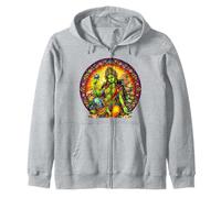 Green Tara Tibétain Bouddhisme Déesse Ancienne Vitrail Sweat à Capuche