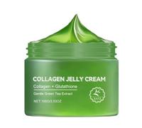 Green Tea Collagen Jelly Cream, Creme Collagene Visage Collagene Et Acide Hyaluronique, Hydratation Rafraîchissante Pour Une Peau Lisse 100 g