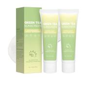 Green Tea Korean Sunscreen for Face, 2025 Daily Broad Spectrum UV Protection with Niacinamide, Panthenol & Hyaluronic Acid, Travel Size Sunscreen SPF 50, Non-Greasy & No White cast (2)
