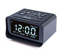Green time K1 pro réveil Radio LCD affichage de la température horloge numérique électronique avec port de charge USB -