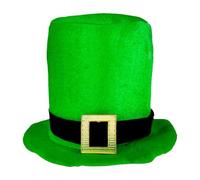Green Top Hat, Leprechaun Costume Hat, Saint Patricks Day Party Hats with Gold Buckle, Irish Festival Dress Accessory for Teens Adults, Costume Hats, Party Wear for Celebrations Events Cosplay
