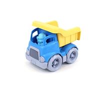 Green Toys Camion de construction tombereau – Écologique, avec figurine – Bleu/Jaune