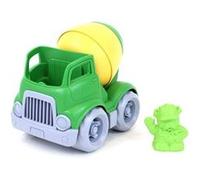 Green Toys Camion de construction mélangeur vert et jaune