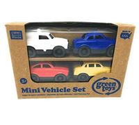 Green Toys Mini Autos 4er-Set Spielzeugauto Kleinkindspielzeug