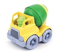 Green Toys Camion de construction mélangeur vert et jaune