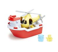 Green Toys Bateau de sauvetage avec hélicoptère