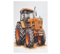 Green Tracteur Puzzles De 1000 Pièces, Puzzle pour Adultes en Bois, Jeu D'adresse Toute La Famille, （78×53cm）