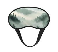 Green Tree Forest Masque de sommeil occultant doux et réglable pour bloquer complètement la lumière, sommeil profond, voyage et relaxation