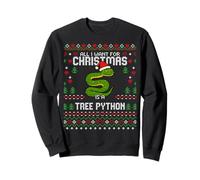 Green Tree Python Pull de Noël Moche Serpent de Noël Sweatshirt