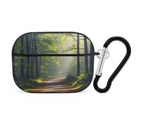 Green Under The Sunshine Étui de protection antichoc pour Airpods Pro avec mousqueton anti-chute pour Airpods Pro 2ème génération Noir