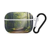 Green Under The Sunshine Étui de protection antichoc pour Airpods Pro avec mousqueton anti-chute pour Airpods Pro 2ème génération Blanc
