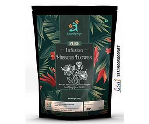 Green Velly Organic Hibiscus Flower Tea, 250 Gm Herbal Tisane | Reduces Blood Sugar