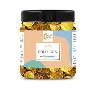 Green Velly Organic Nature Gold Coin Milk Chocolates/Chocolate Coins Gift pack (Jar Pack) (50 Pieces)