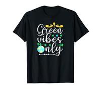 Green Vibes Only Earth Day Sensibilisation au réchauffement global T-Shirt