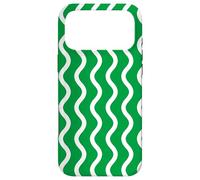 Green White Wavy Nigeria Pattern Coque pour iPhone 17 Pro Max
