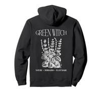 Green Witch Cottagecore Tarot Esthétique Forest Back Graphic Sweat à Capuche