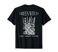 Green Witch Cottagecore Tarot Esthétique Forest Back Graphic T-Shirt