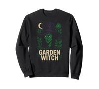 Green Witch Garden Witch Cottagecore Vintage Femme Sweatshirt