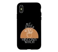 Green Witch Mint Only Witch Herb Gardening Wicca Coque pour iPhone X/XS