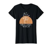 Green Witch Mint Only Witch Herb Gardening Wicca T-Shirt Graphique avec Valeur, Femme, Noir, M