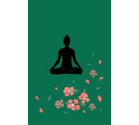 Green yoga book: Unruled 6 in by 9 in 100 pages