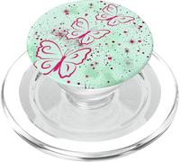Green Zen Energy Mindfulness Spiritual Meditate Papillons PopSockets PopGrip pour MagSafe