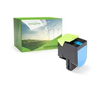 Green2Print Toner Cyan 4000 Pages remplace Lexmark 70C0X20, 700X2, 70C2XC0, 702XC, 70C2XCE, 702XCE Toner pour Lexmark CS510DE, CS510DTE