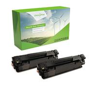Green2Print Toner Haute Set, 2 Cartouches 2X 2400 Pages remplace HP CF283A, 83A Toner Haute pour HP Laserjet Pro M127FN MFP, M201N, M201DW, Laserjet Pro MFP M125NW, M125A, M127FW, M225DW, M225DN