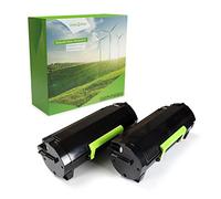 Green2Print Toner Haute Set, 2 Cartouches 2X 5000 Pages remplace Lexmark 51B00A0, 51B2000 Toner Haute pour Lexmark MS317DN, MS417DN, MS517DN, MS617DN, MX317DN, MX417DN, MX517DE, MX617DE