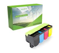 Green2Print Toner Set, 4 Cartouches 1x 4000, 3X 3000 Pages Toner pour Lexmark CX410DE, CX410DTE, CX410E, CX510DE, CX510DHE, CX510DTHE