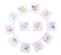 GREENADSCAPE 1 Jeu bébé stickers articles parent autocollants des produits liens bébé mois bebe naissance bébé naissance gommettes otocolant autocollant d'étape autocollant nouveau-né papier