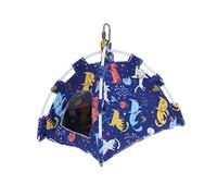GREENADSCAPE 1pièce Tente Toile pour Oiseaux Bleue Maison De Lit Suspendue pour Perroquets Hamac Canvas Accessoires pour Animaux De Compagnie sans Coussin