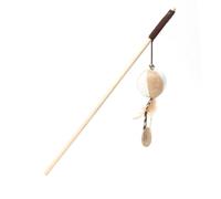 GREENADSCAPE 4pièces Baguettes à Chat Interactives Bois De Jouets à Plume avec Cloche pour Jouer Maison Renforçant Le Lien Entre Votre Félin