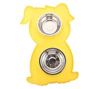 GREENADSCAPE Antidérapante pour Animaux Bol De Nourriture Et Eau pour Chiens Et Design Créatif Forme De Chien Facile à Nettoyer Et Aux Renversements