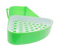 GREENADSCAPE Bac à Litière d 39 Angle pour Hamster Cochon d 39 Inde Accès Facile Grand Espace De Rangement pour Petits Animaux Pots Litières pour Lapins