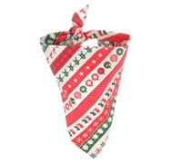 GREENADSCAPE Bandana De Noël pour Chien Serviette Triangulaire en Coton Doux Écharpe pour Chien Joyeux Noël Bavoir Accessoire Décoratif De