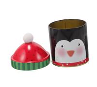 GREENADSCAPE Boîte À Bonbons Grimoire De Noël Bocal À Bonbons en Métal Conteneurs De Rangement Décoratifs Boîtes De Rangement pour Collations De Noël