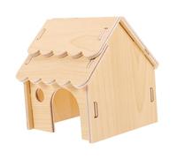 GREENADSCAPE Cabanon Bois pour Hamster Refuge Naturel pour Rongeurs Espace De Détente Confortable Design Pratique Et Résistant pour Petits Animaux comme Hamsters Et Gerbilles Offrez Un Abri