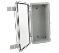 GREENADSCAPE Couvercle de protection pour prise extérieure Boîtier électrique étanche IP67 ABS 7.87X3.94X2.76 in Structure à deux voies pour rallonge électrique en intérieur et souterrain