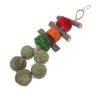 GREENADSCAPE Jouets Denrichissement pour Lapins Jouet Dactivité pour Lapins Petit Animal en Bois Hamster À Mâcher Snack pour Morsure en Toute Sécurité des Animaux De Compagnie