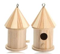 GREENADSCAPE Nichoir À Oiseaux Nichoir À Perruches sans Mangeoire pour Cage Fabriqué en Bois De Pin Naturel sans Danger pour Les Oiseaux