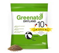 Greenato Dryland Gazon a Semer 1kg Gazon Resistant a la Sécheresse ≤40m²