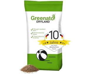 Greenato Dryland Gazon a Semer 30kg Gazon Resistant a la Sécheresse ≤1200m² | Graines de Gazon, Pelouse a Semer, Graines d'herbe Rapide et Resistante, Gazon Terrain Sec, De Nombreuses Variantes, Grass