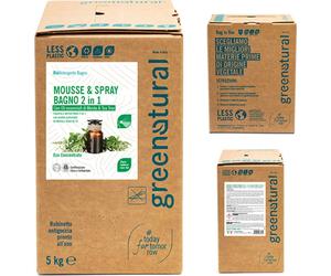 greenatural Nettoyant 2en1 pour Salle de Bain "Mousse & Spray" - 5 kg