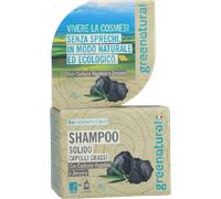 Greenatural Shampoing Solide au Charbon Actif & Gingembre - 55 g